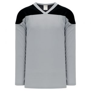 H6100 League Hockey Jersey - Grey/Black - Front