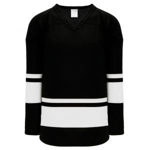 H6400 League Hockey Jersey - Black/White - Front