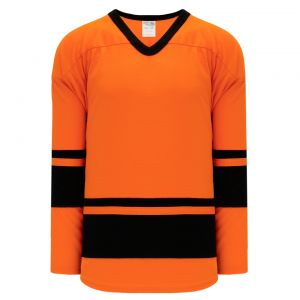 H6400 League Hockey Jersey - Orange/Black - Front