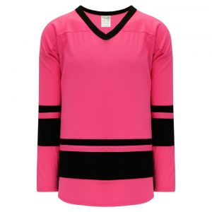 H6400 League Hockey Jersey - Pink/Black - Front