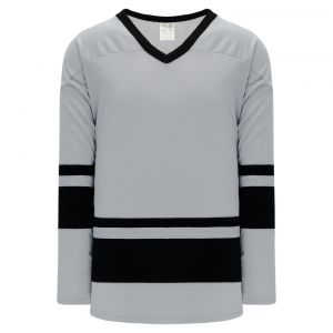 H6400 League Hockey Jersey - Grey/Black - Front