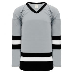 H6500 League Hockey Jersey - Grey/Black/White - Front