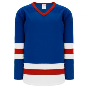 H6500 League Hockey Jersey - Royal/Red/White - Front