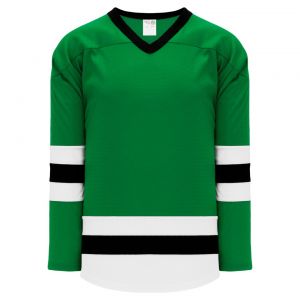 H6500 League Hockey Jersey - Kelly/White/Black - Front