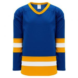 H6500 League Hockey Jersey - Royal/White/Gold - Front