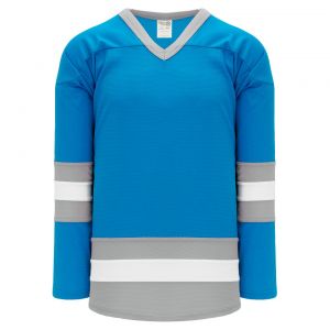 H6500 League Hockey Jersey - Pro Blue/Grey/White - Front
