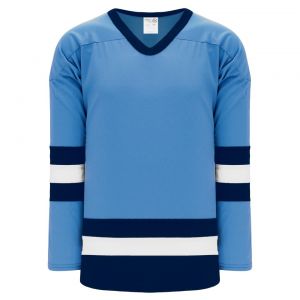 H6500 League Hockey Jersey - Sky/White/Navy - Front