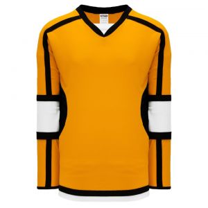 H7000 Select Hockey Jersey - Gold/White/Black - Front