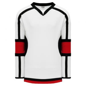 H7000 Select Hockey Jersey - White/Black/Red - Front