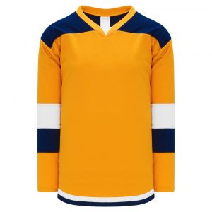 H7400 Select Hockey Jersey - Gold/Navy/White - Front