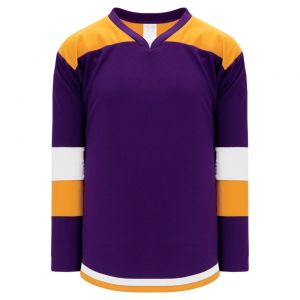 H7400 Select Hockey Jersey - Purple/Gold/White - Front