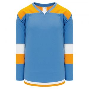 H7400 Select Hockey Jersey - Sky/Gold/White - Front