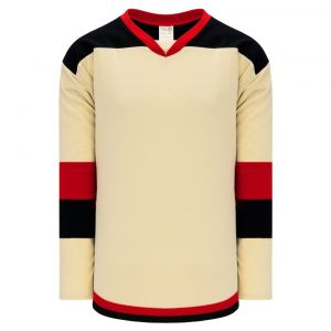 H7400 Select Hockey Jersey - Sand/Black/Red - Front
