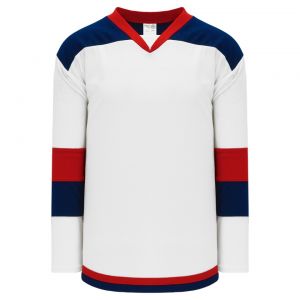 H7400 Select Hockey Jersey - White/Navy/Red - Front
