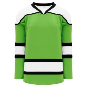 H7500 Select Hockey Jersey - Lime Green/Black/White - Front