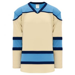 H7500 Select Hockey Jersey - Sand/Navy/Sky - Front