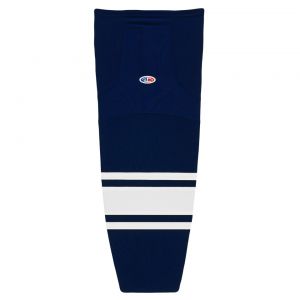 HS2100 Lightweight Pro Hockey Socks - Navy/White - Front