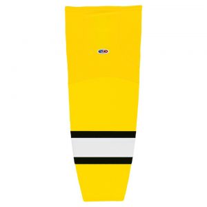 HS2100 Lightweight Pro Hockey Socks - Maize/Black/White - Front