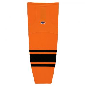 HS2100 Lightweight Pro Hockey Socks - Orange/Black - Front