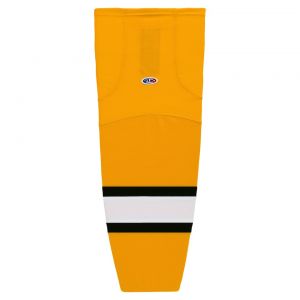 HS2100 Lightweight Pro Hockey Socks - Gold/White/Black - Front