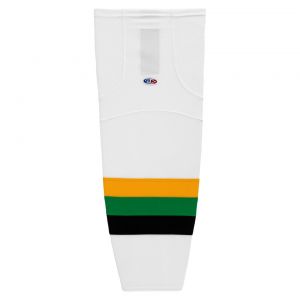 HS2100 Lightweight Pro Hockey Socks - Minnesota White With Black Stripe - Front