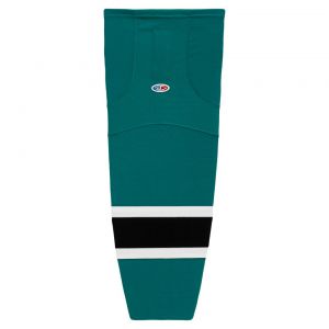 HS2100 Lightweight Pro Hockey Socks - Pacific Teal/Black/White - Front