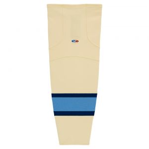 HS2100 Lightweight Pro Hockey Socks - Sand/Navy/Sky - Front