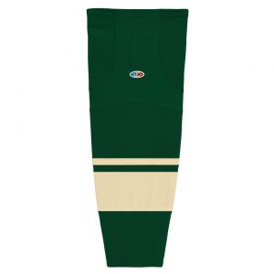 HS2100 Lightweight Pro Hockey Socks - 2009 Minnesota 3rd Dark Green - Front