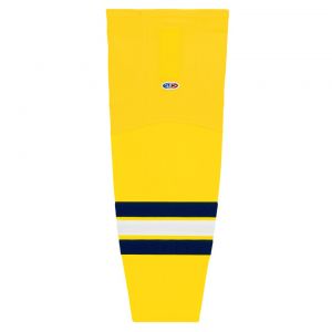 HS2100 Lightweight Pro Hockey Socks - 2011 Michigan Maize - Front