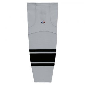 HS2100 Lightweight Pro Hockey Socks - Grey/Black - Front
