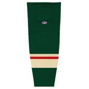 HS2100 Lightweight Pro Hockey Socks - 2017 Minnesota Dark Green - Front