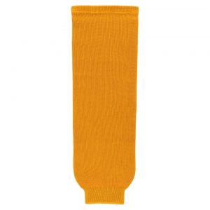 HS630 Knitted Solid Hockey Socks - Gold - Front