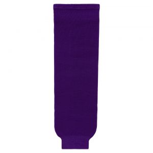 HS630 Knitted Solid Hockey Socks - Purple - Front
