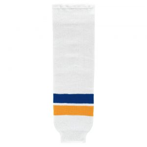 HS630 Knitted Striped Hockey Socks - 2014 St. Louis White - Front