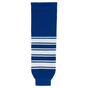 HS630 Knitted Striped Hockey Socks - New Toronto Royal - Front