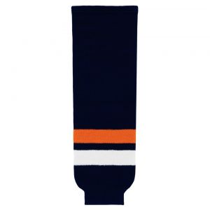 HS630 Knitted Striped Hockey Socks - New York Islanders Navy - Front