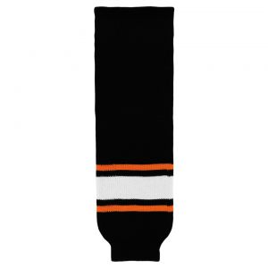 HS630 Knitted Striped Hockey Socks - Philadelphia 3rd Black - Front