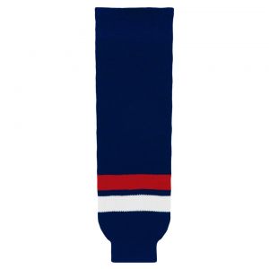 HS630 Knitted Striped Hockey Socks - 2005 Team Usa Navy - Front