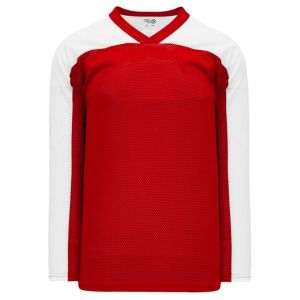 LB153 Box Lacrosse Jersey - Red/White - Front