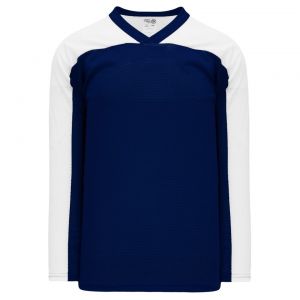 LB153 Box Lacrosse Jersey - Navy/White - Front