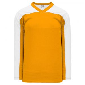 LB153 Box Lacrosse Jersey - Gold/White - Front