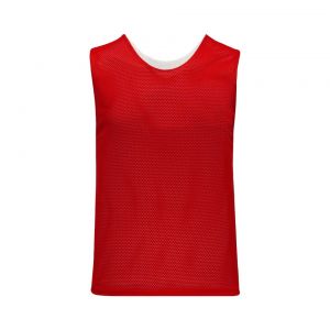 LF302 Reversible Field Lacrosse Jersey - Red/White - Front
