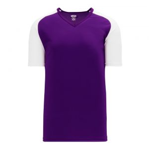 S1375 Soccer Jersey - Purple/White - Front