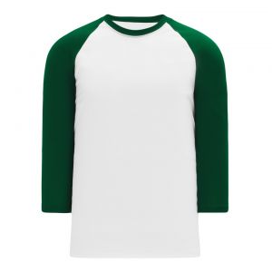 S1846 Soccer Jersey - White/Dark Green - Front