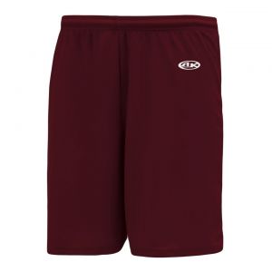SS1700 Soccer Shorts - Maroon - Front