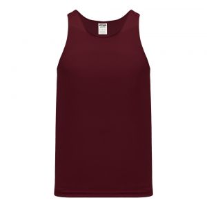 T101 Track Jersey - Maroon - Front