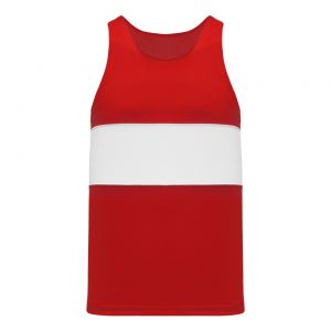 T220 Track Jersey - Red/White - Front