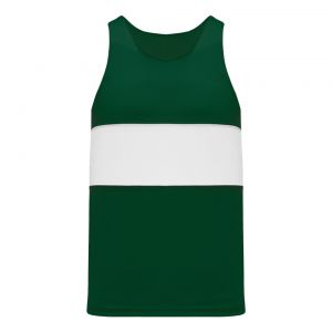 T220 Track Jersey - Dark Green/White - Front