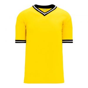 V1333 Volleyball Jersey - Maize/Black/White - Front