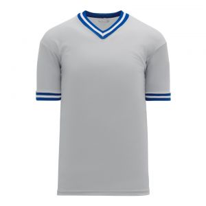V1333 Volleyball Jersey - Grey/Royal/White - Front